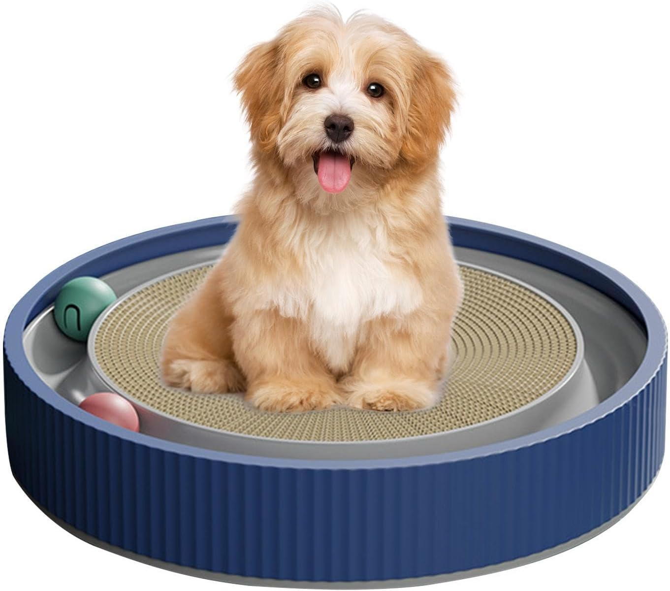 Cat Scratchers for Indoor Cats - Kitten Interactive Toy with Ball Track,Scratching Toy for Indoor Cats, Interactive Kitten Fun Mental Physical Exercise Puzzle Toys image number 2