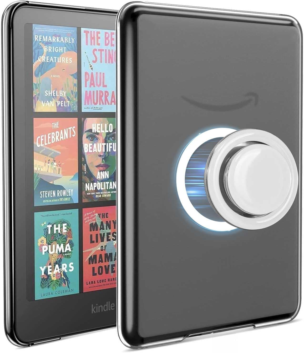 T Tersely Magnetic Case for 7" All-New Kindle Paperwhite 12Th Generation 2024 or Kindle Colorsoft Signature Edition, Stand Cover with Magnetic Clear Case, Compatible with Magsafe, Purple