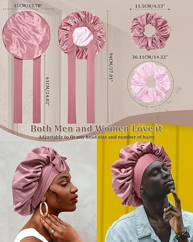 Shower Cap (Bean Paste + Pink) - Apricot Powder+Champagne image number 5