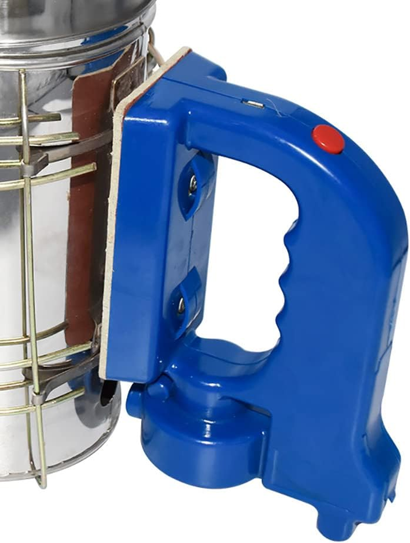 Bee Smoker, Stainless Steel Electric Beehive Smoker with Heat Shield and Mounting Hook, Beekeeping Tool Equipment (Not Come with Batteries) image number 2