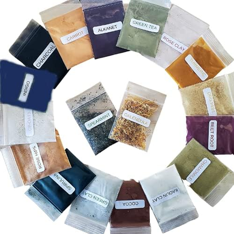 Splendor Santa Barbara Natural Soap Making Colorant Set - Dye Pigment Powder Variety Pack for Handmade Cosmetics, Bath & Body Scrubs, Masks, Bath Bombs & More DIY