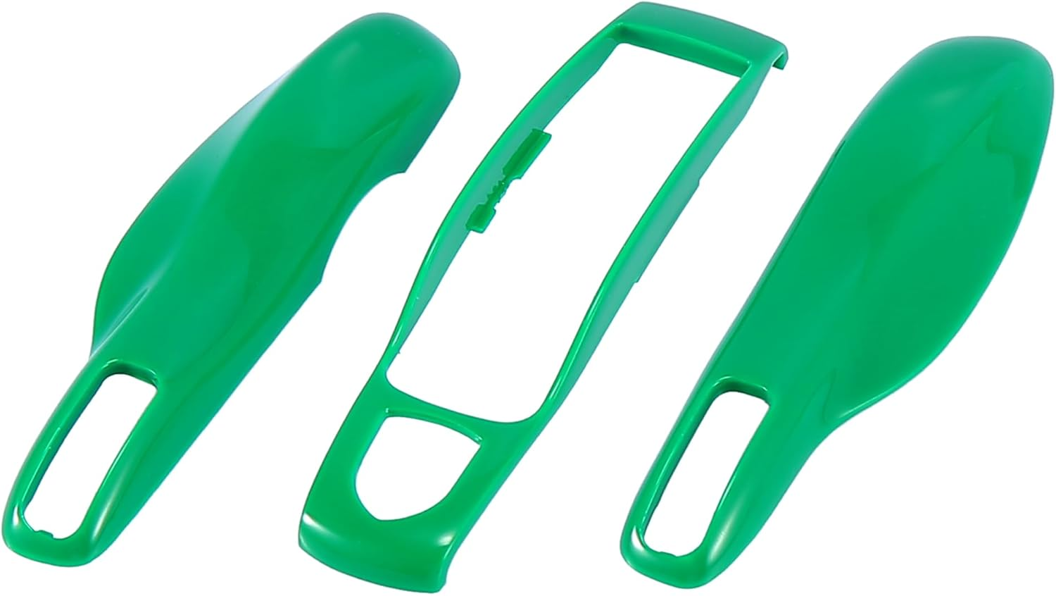 X AUTOHAUX 1 Set Gloss Black Car Remote Key Cover Key Fob ABS Case Cover Shell for Porsche Cayenne Panamera Macan