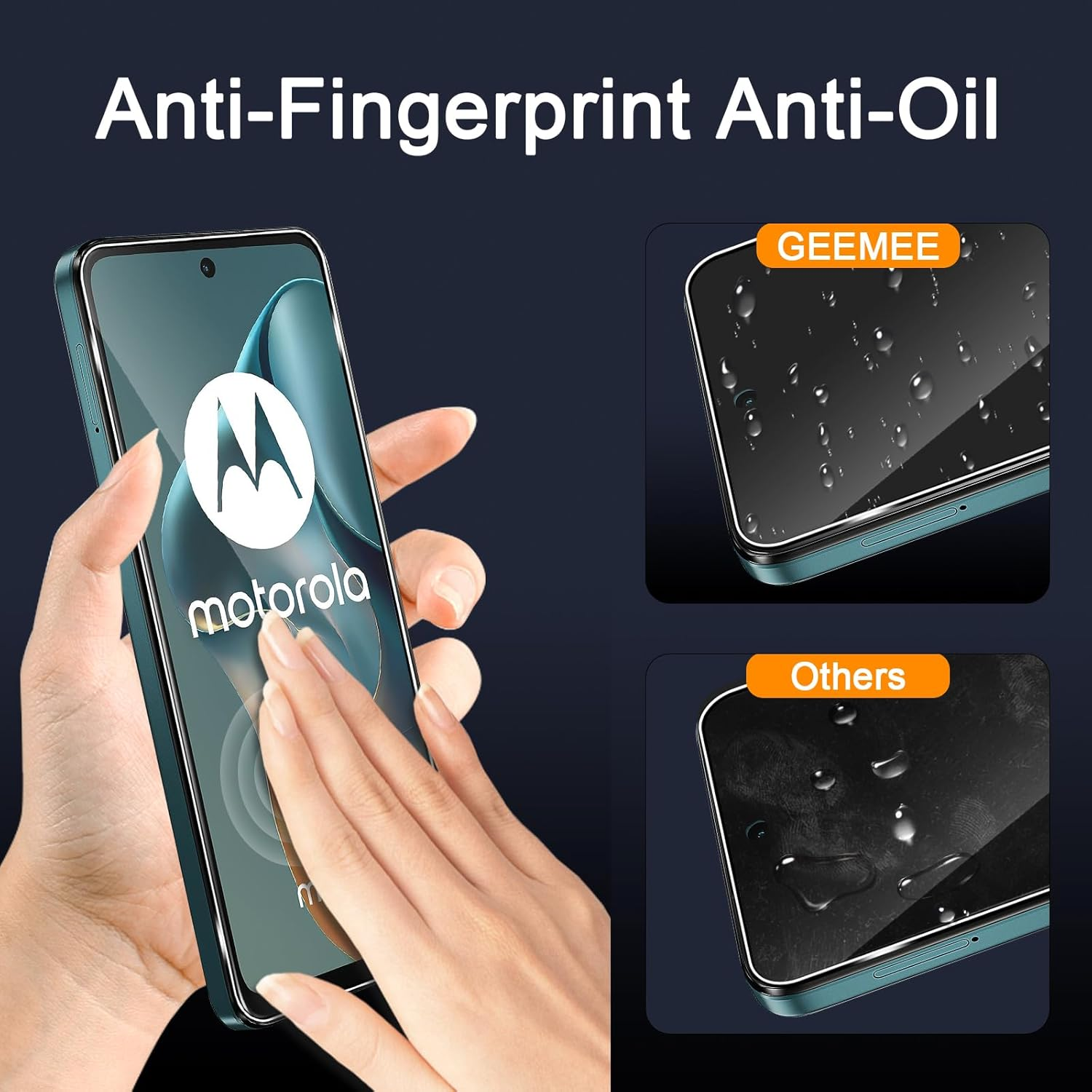 GEEMEE Tempered Glass Screen Protector for Motorola Moto G05/Moto E15, Pack of 2 Screen Protectors + 2 Camera Film, 9H Hardness Anti-Scratch Film HD Protective Glass Screen Protector image number 3