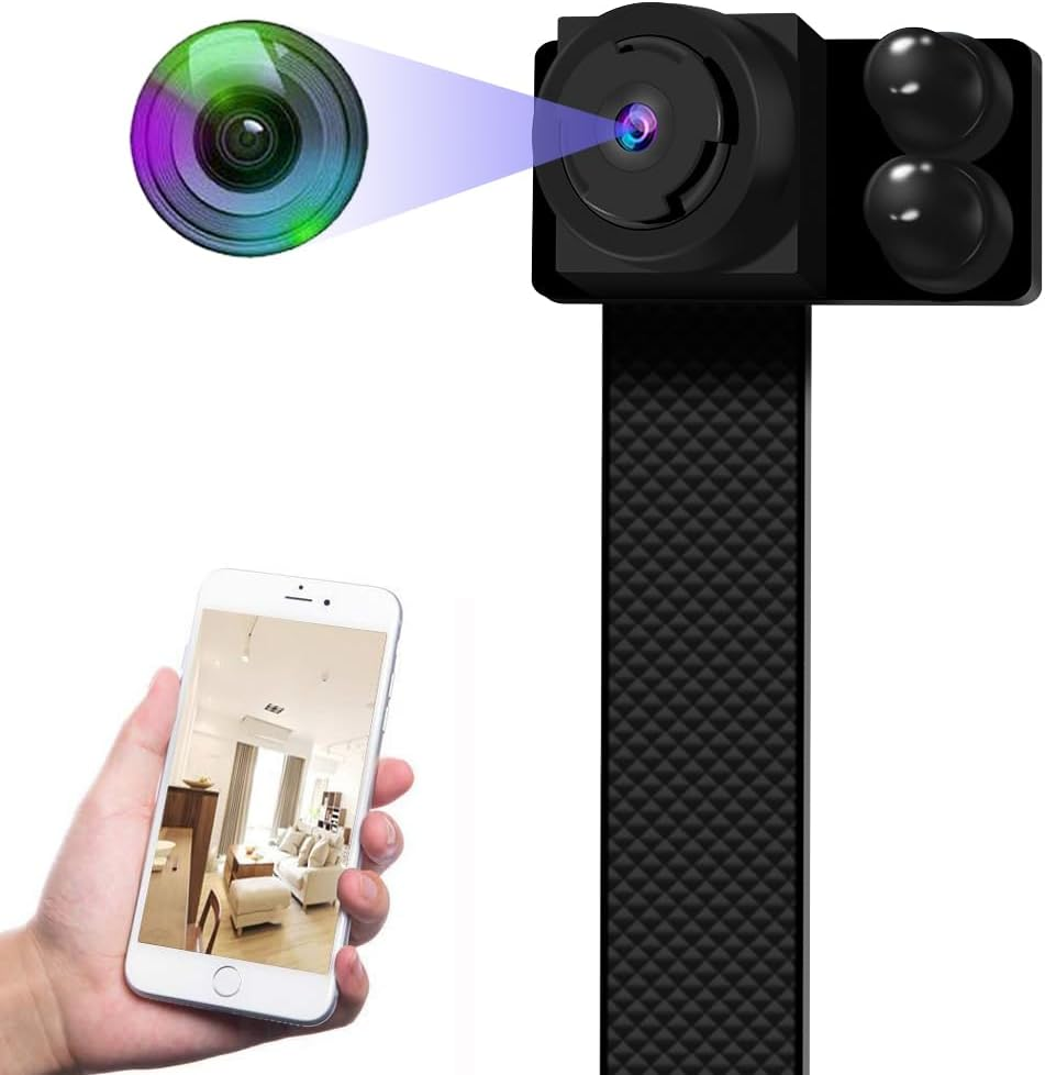 Hopegem Hidden Wifi Spy Mini Camera &ndash; 13 Hours Long Video Recording Full HD 1080P/4K Wireless Cam with Motion Detection Assembled WLAN Cameras