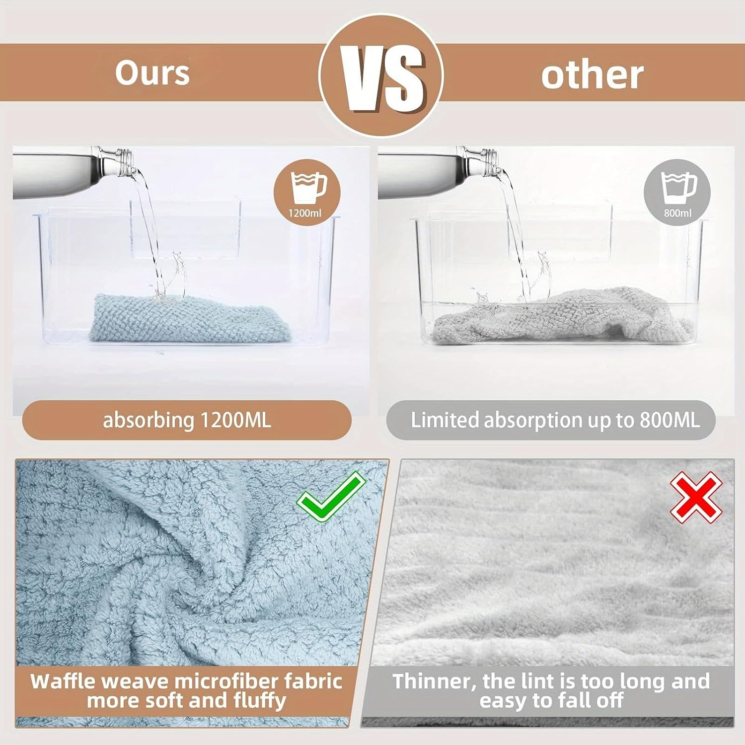 Microfiber Hair Towel Wrap, Super Absorbent Twist Turban for Women Fast Drying Hair Caps with Buttons for Drying Curly, Long & Thick Hair, Microfibre Hair Towel Pink image number 3