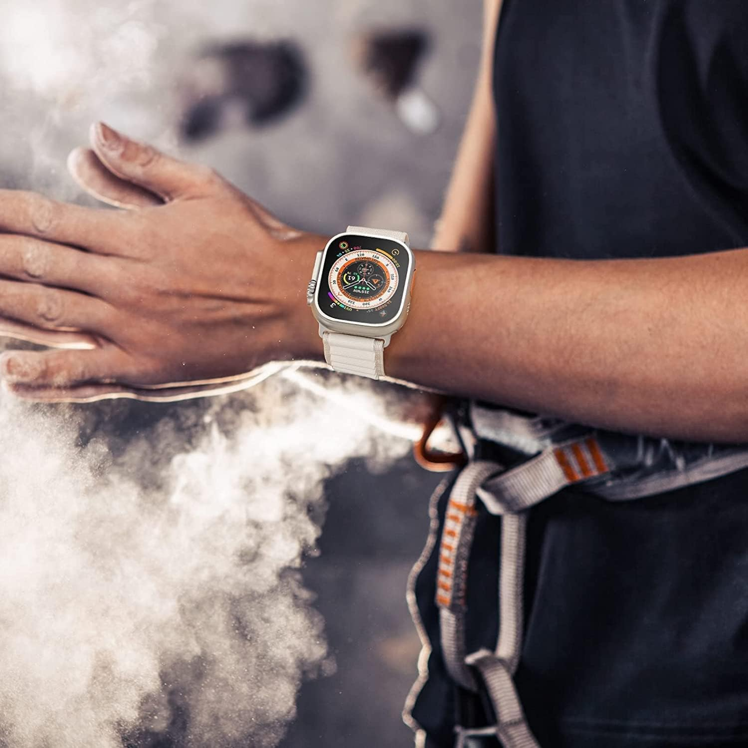 Alpine Loop Band Compatible for Apple Watch Ultra 49Mm 46Mm 45Mm 44Mm 42Mm(Series 3/2/1), Sport Braided Replacement Strap Compatible for Iwatch Ultra 3/2/1 Series 11/10/9/8/7/6/5/4/3/2/1/SE image number 1