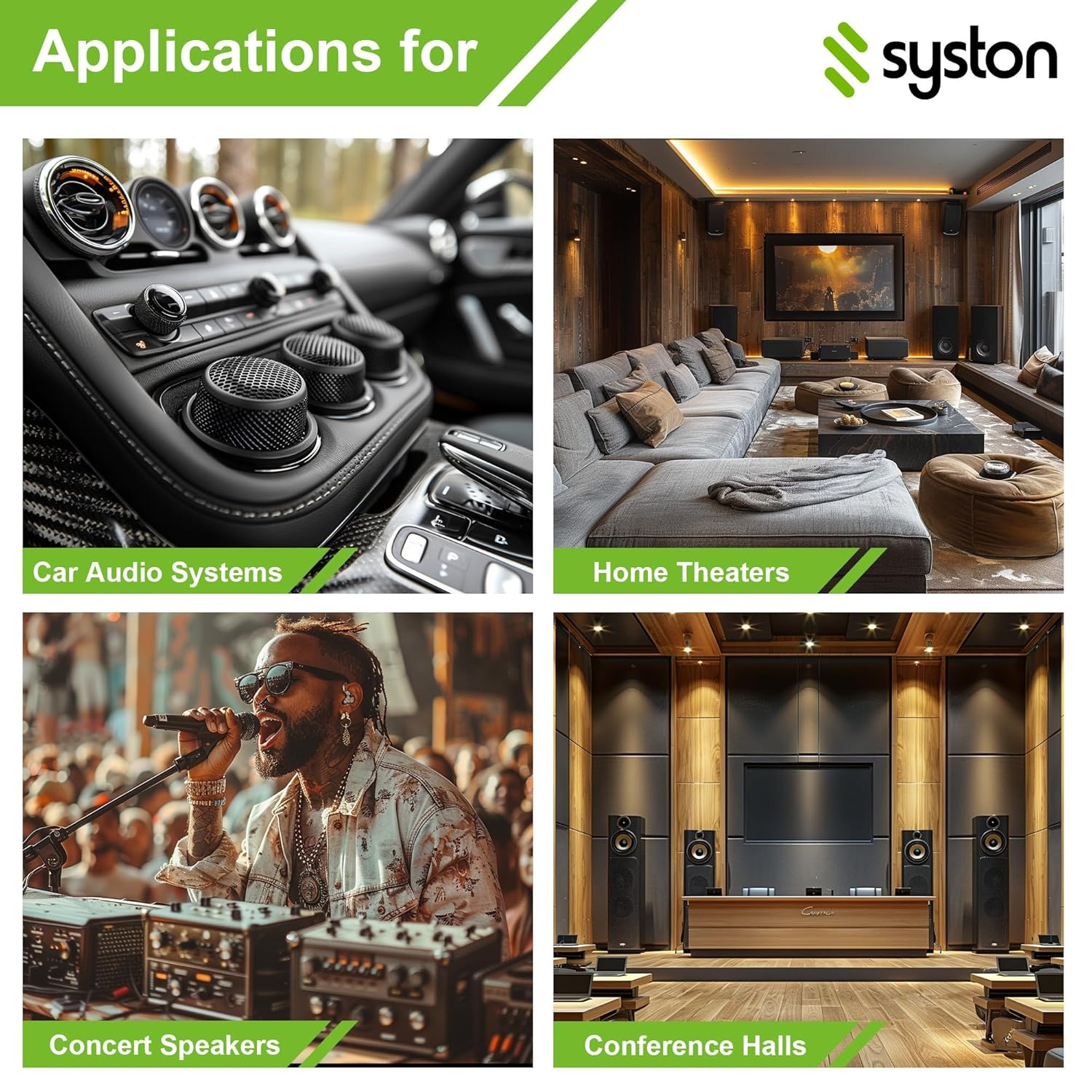 SYSTON 14/2 Speaker Audio Cable Wire Bulk, 14AWG 2C Strand OFC - Oxygen Free Copper Conductors, CMR Riser-Rated Indoor/Outdoor UV Resistant Rohs Compliant for Home Theater Car Speakers, White 50 FT image number 2