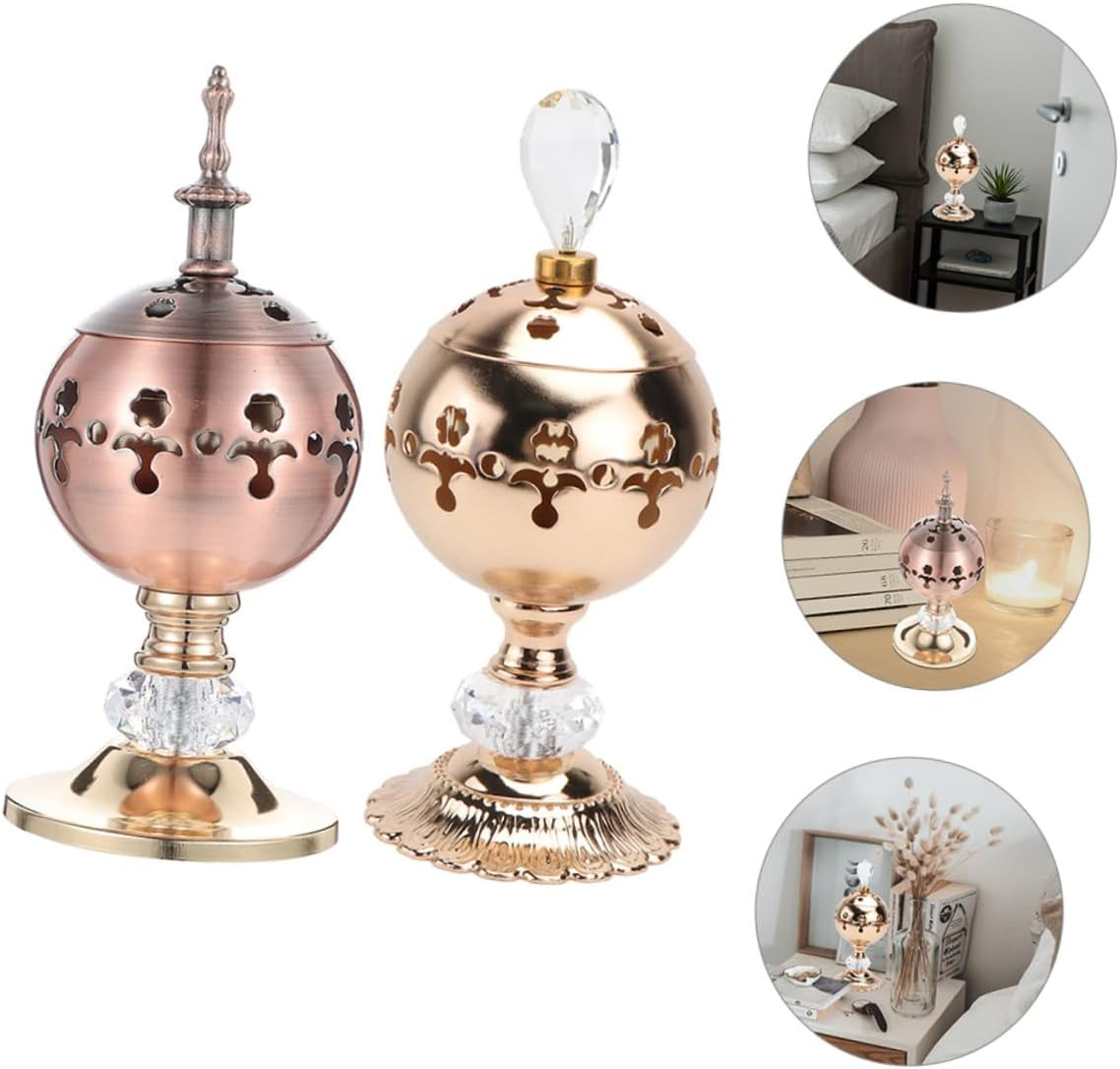 Ifundom 2Pcs European Style Candle Holders Plated Table Centerpiece for Birthday Wedding Home Decoration image number 6