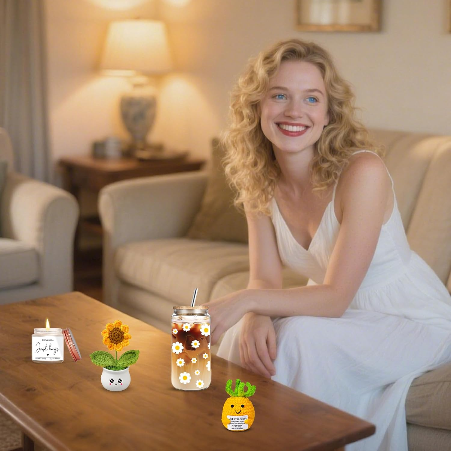 Get Well Care Package Gifts for Women, Self Care Gifts Basket, after Surgery Recovery Gift Set for Friends Sister Mom, Thank of You Present for Her image number 4