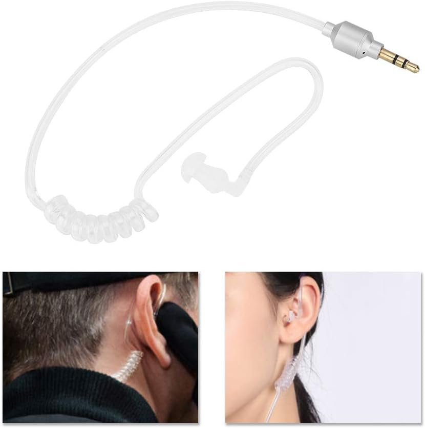 RIZGHWOY Monaural Headset, anti Radiation Earphone with Air Tube, for Wireless, Device, 3.5Mm 3 Pole Plug image number 5