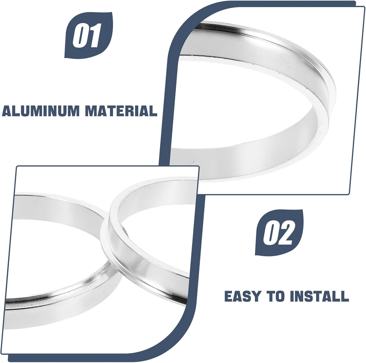 LABRIMP 2Pcs Aluminum Cup Sealing Ring for Cup Sealer Machine Gasket Replacement for Milk Tea and Coffee Shops Compatible with Hot and Cold Drink Sealers image number 6