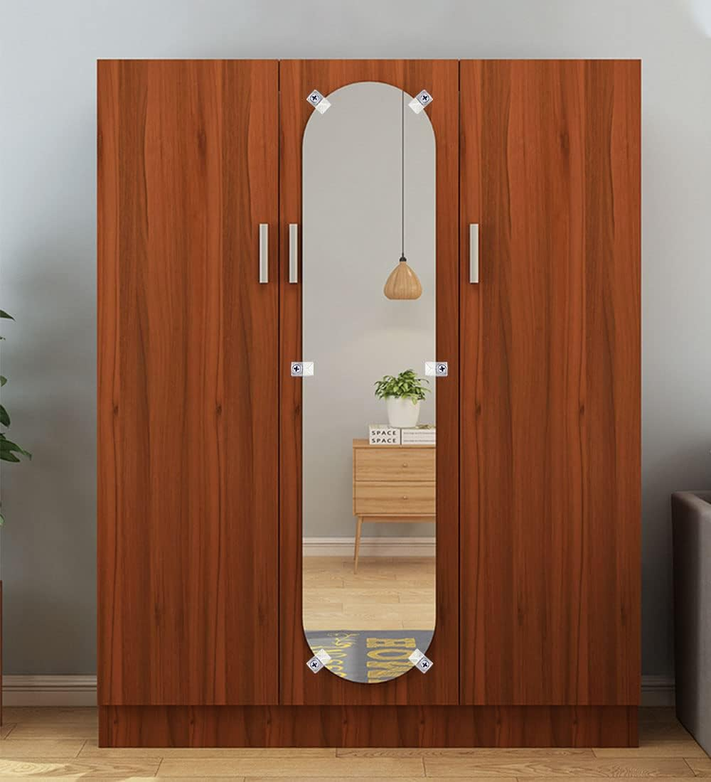 Bagteck 22 Sets of Mirror Holder Clips Kit,Crystal Clear Plastic Mirror Clip,Mirror Holder Clips Glass Retainer Clips Kit,Mirror Hanging Kit with Screws and Fixed Mirror Box Door(Classic Style) image number 6