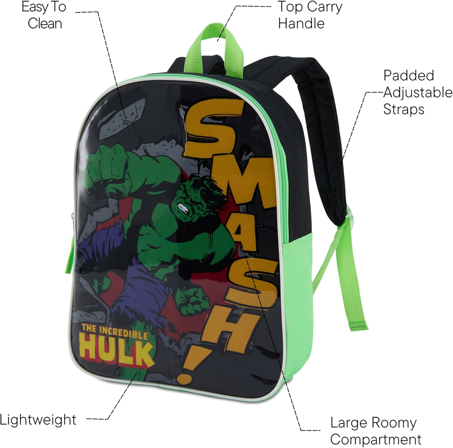 Marvel Backpack for Kids 15&rdquo; | Awesome Bookbag for Boys & Girls Back to School Supplies