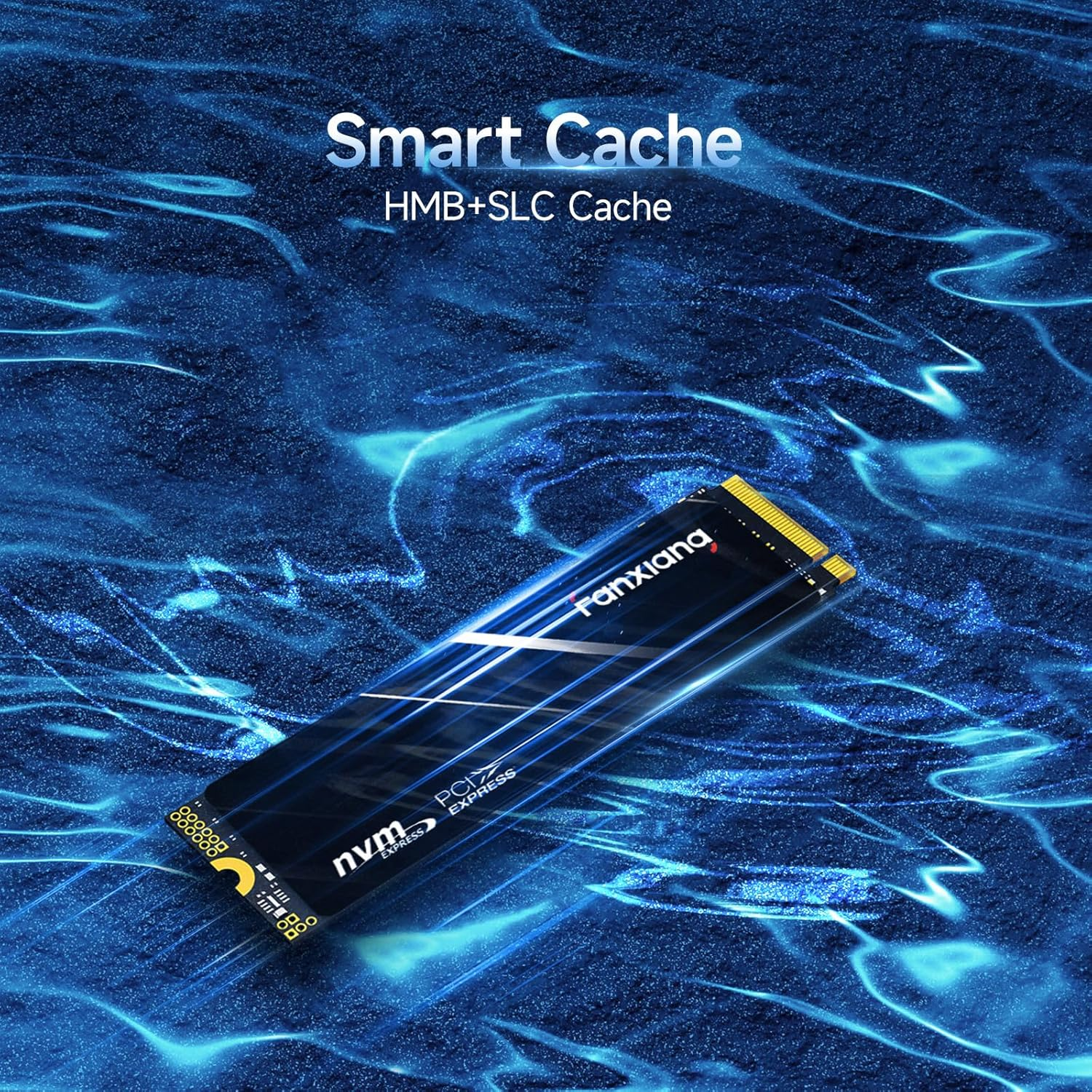 Fanxiang 1TB Nvme SSD Pcie Gen4 M.2 SSD for PS5, up to 4800 Mb/S, Internal Gaming SSD for PS5, 3D NAND SLC Cache Solid State Drive Upgrade Storage for Pc/Laptops S690Q