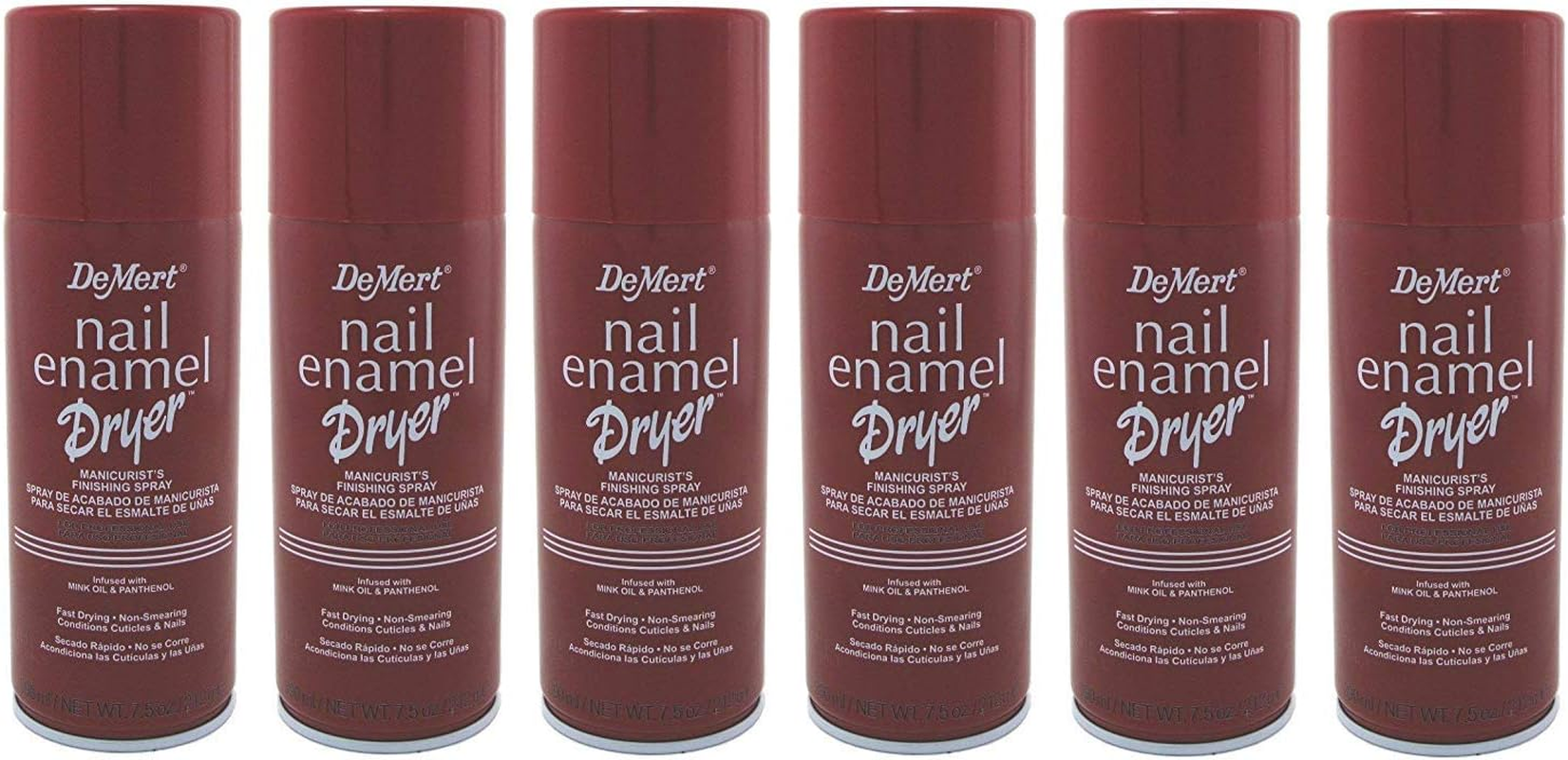 Demert Nail Enamel Dryer Spray 7.5 Ounce (221Ml) (6 Pack)