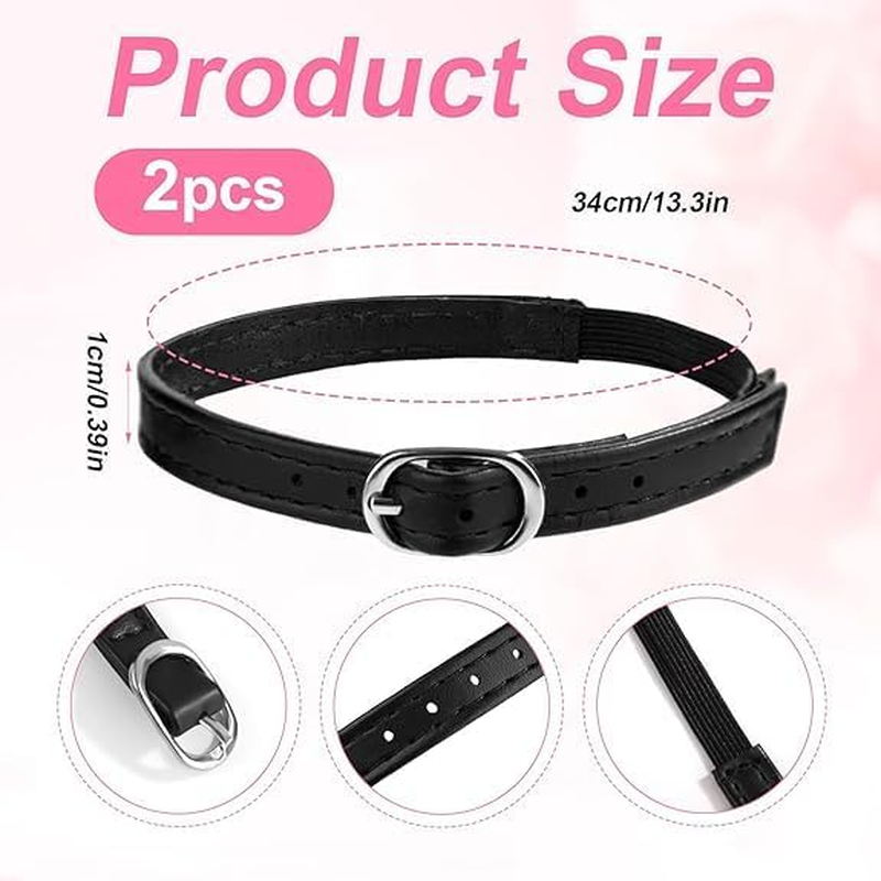 High Heel Straps PU Leather Shoe Straps, 4Pcs High Heel Straps Anti-Drop Shoelace Ankle Straps,Detachable PU Leather Shoe Straps,Detachable Buckle Shoe Ankle Straps,Detachable PU Leather Ankle Straps image number 6