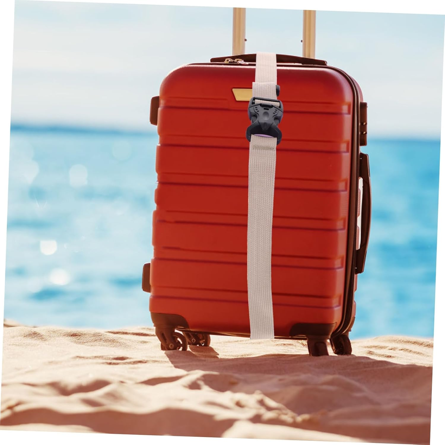 GLSTOY Double Buckle Luggage Straps for Suitcases Travel Duffel Bags Luggage Connector Straps image number 4