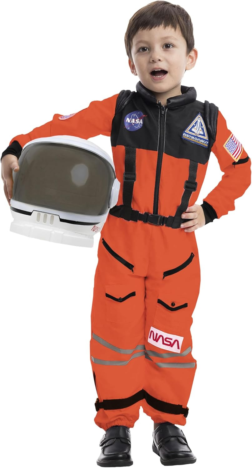 Spooktacular Creations Astronaut Costume with Helmet, Space Suit for Kids Astronaut Halloween Costume for Cosplay