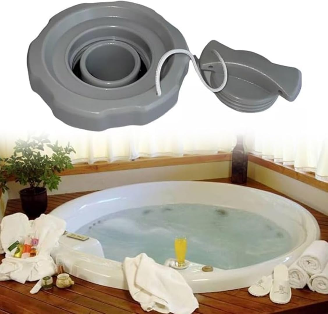 P05767 Air Valve Cap,Replacement One Way Air Valve Cap,Screw Valve Replacement Compatible with Coleman Bahamas Airjet Saluspa Lay Z Spa Inflatable Hot Tub（Grey） image number 3