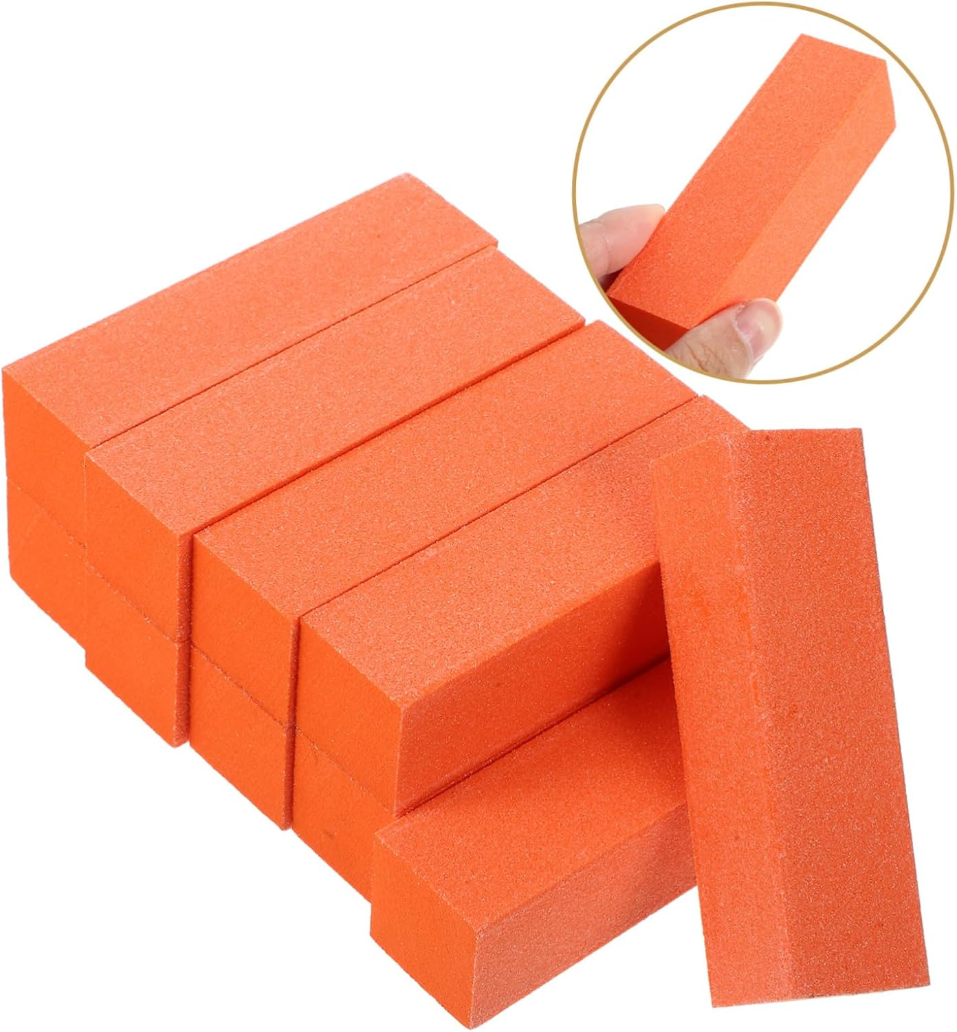 10Pcs Nail Polishing Strip Dual Side Manicure Block Sanding Grit for Fingernail image number 6