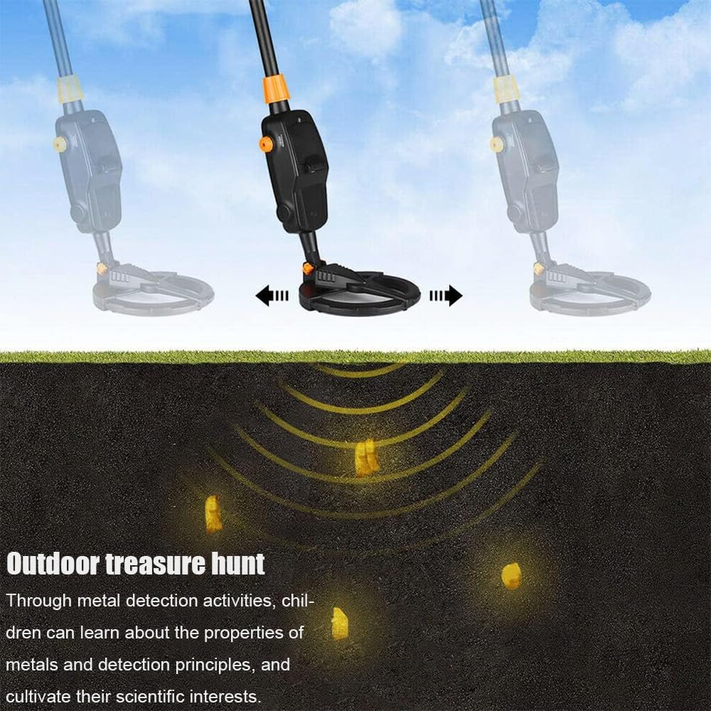 Children'S Metal Detector,Metal Detector with LCD Display,Treasure Finder,Underground Metal Detector,Multifunction Detector,For Beach,Exploration image number 5