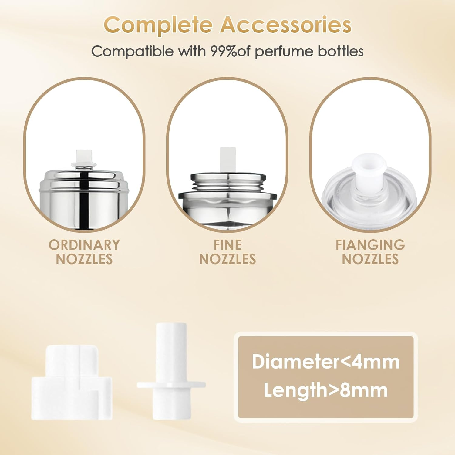 JOOMOKO Perfume Atomiser, Perfume Travel Bottle 5Ml Atomiser Spray Bottle, Refillable & Travel Size Perfume Spray Bottle Easy to Refill Cologne Dispenser for Women and Men（Black＆Grey） - Black＆Gold image number 3