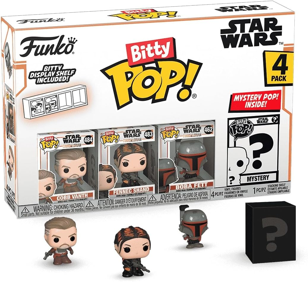 Funko BITTY POP!: Star Wars - the Mandalorian - Marshal 4-Pack image number 1