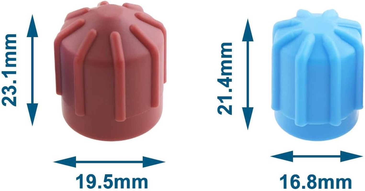 VGOL 6Pcs R134A Car AC Air Conditioning Cap High/Low Pressure Air Conditioning Valve Cover Suitable for M8 M9 M10 Valve image number 6