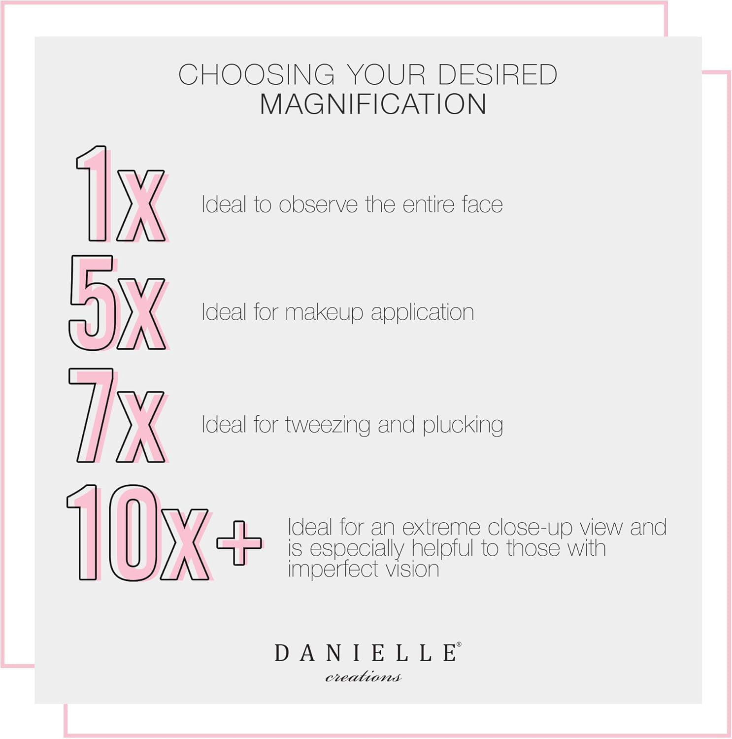 Danielle Enterprises Silver 3-Way Beauty Mirror image number 4