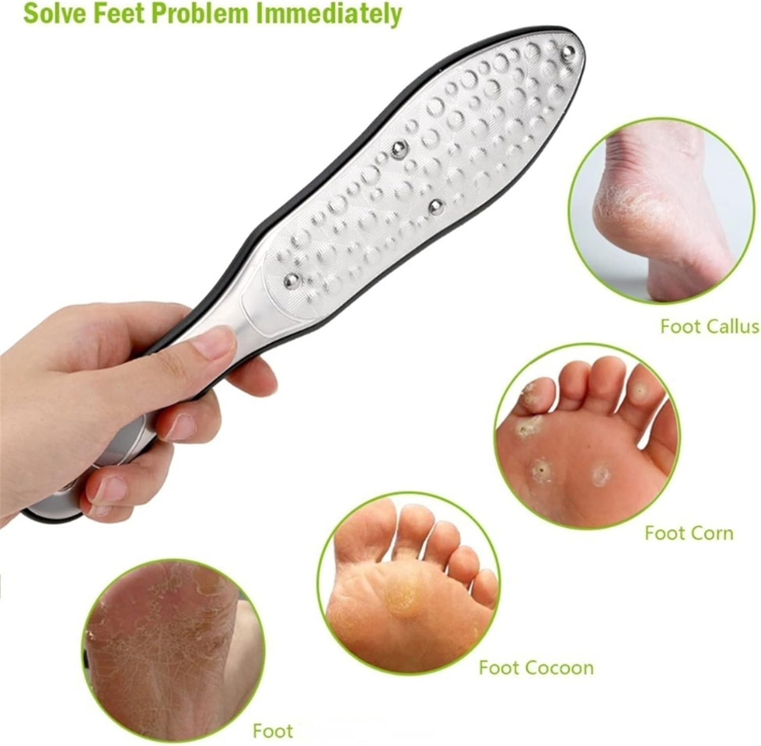 TRUSTTWO 27RC Professional Foot File Rasp Heel Grater Hard Callus Remover Pedicure Files Feet Grater the New (Color : B) image number 4