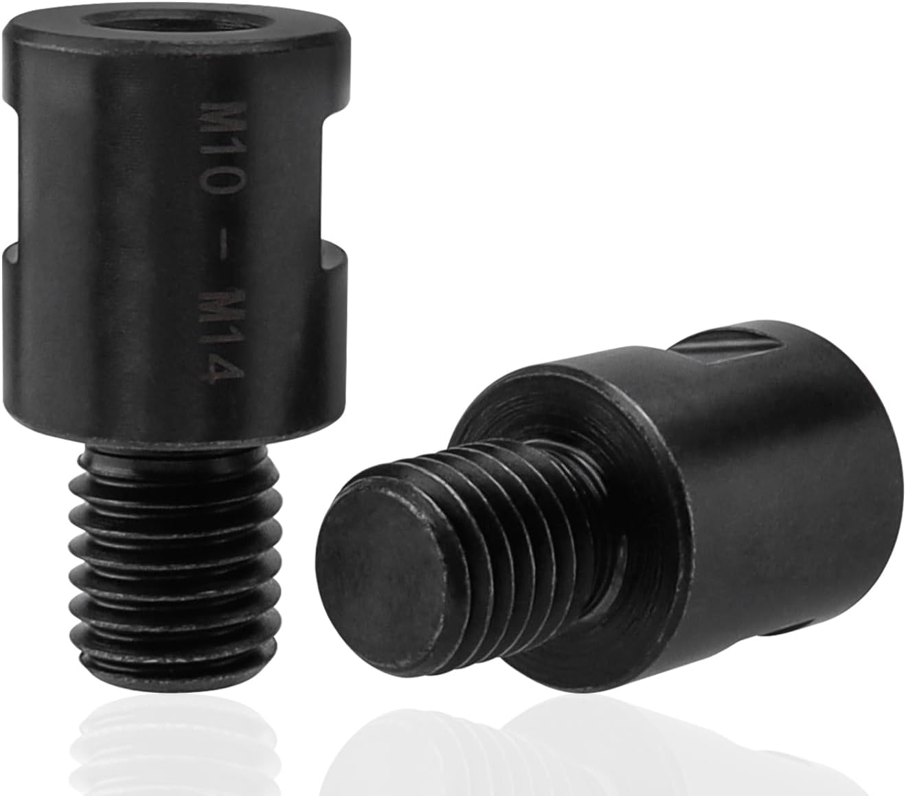 Bestgle 2 Pcs Angle Grinder Adapters M10 Female to M14 Male Thread Converter Rod Polisher Grinder Attachment for Angle Grinder Polisher Diamond Core Bit Interface Converter