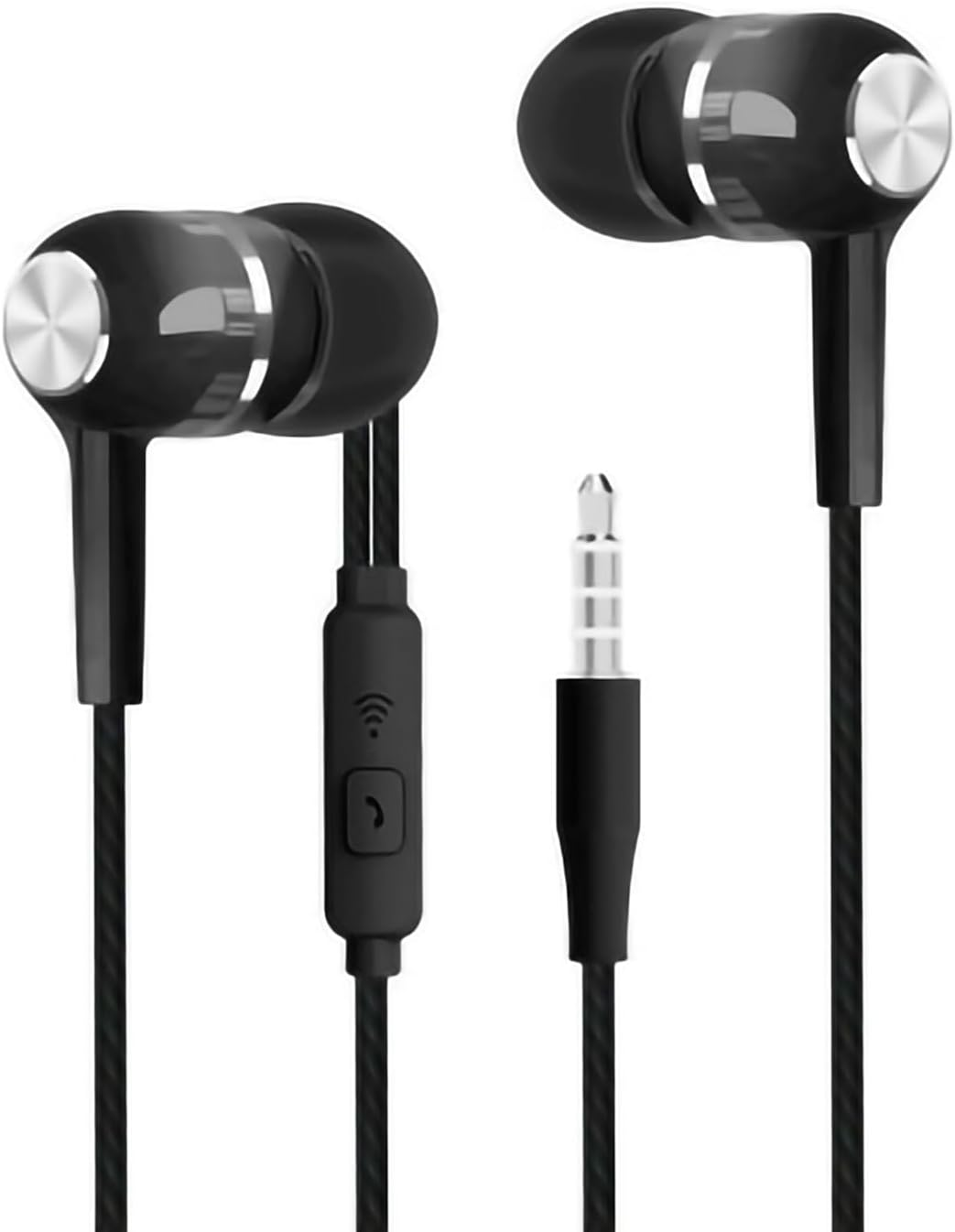 Wired Earphones in Ear Headphones, Earbuds with Microphone Wired Earbuds Headphones for Laptop PC Mobile Phone(Pink)