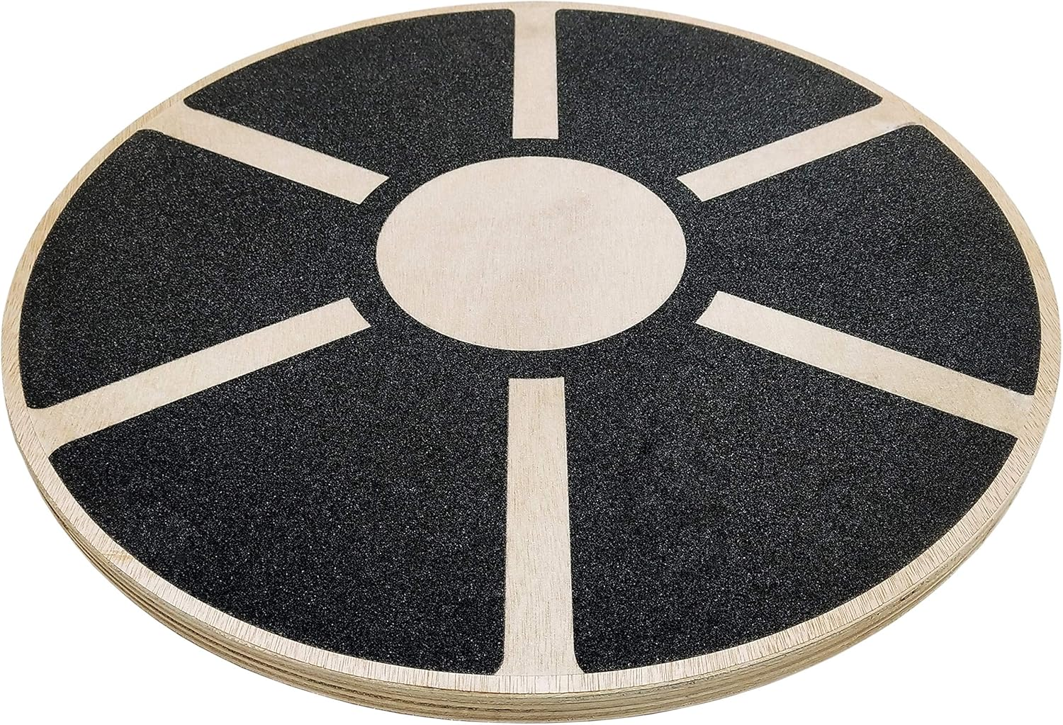 Balancefrom Non-Slip Wooden Wobble Balance Board Core Trainer 15.55-Inch Diameter with 360 Rotation for Stability Training image number 1