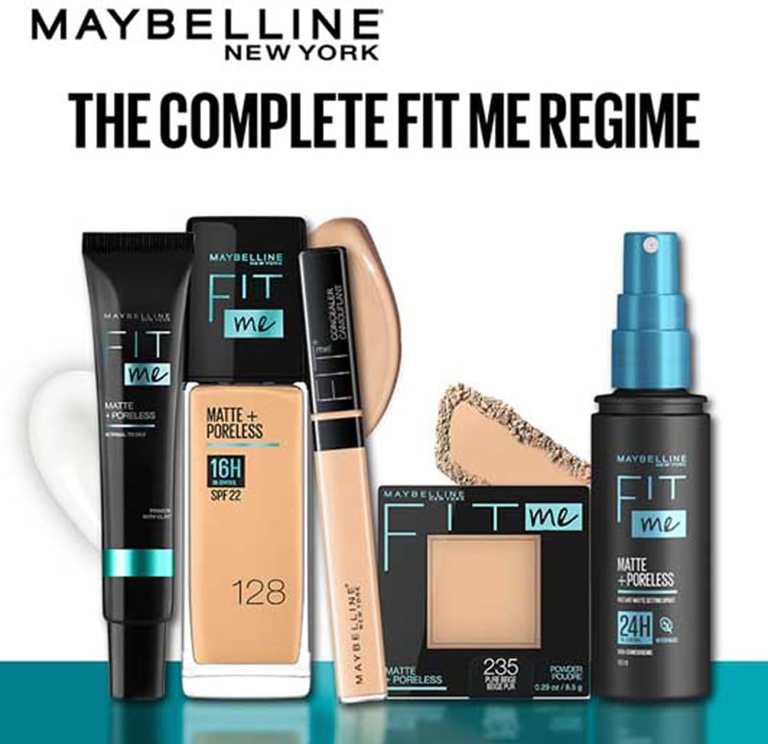 Maybelline New York Fit Me Matte & Poreless Pressed Powder - Natural Beige 220 (Pack of 2) image number 1