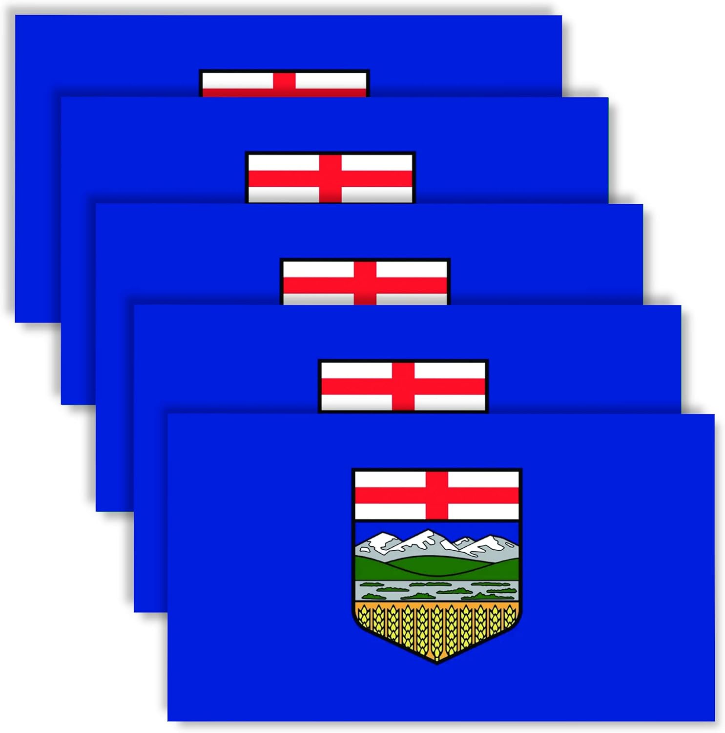 5 PCS Canada Flag Sticker,Canadian Decal for Car Bumper Window Laptop