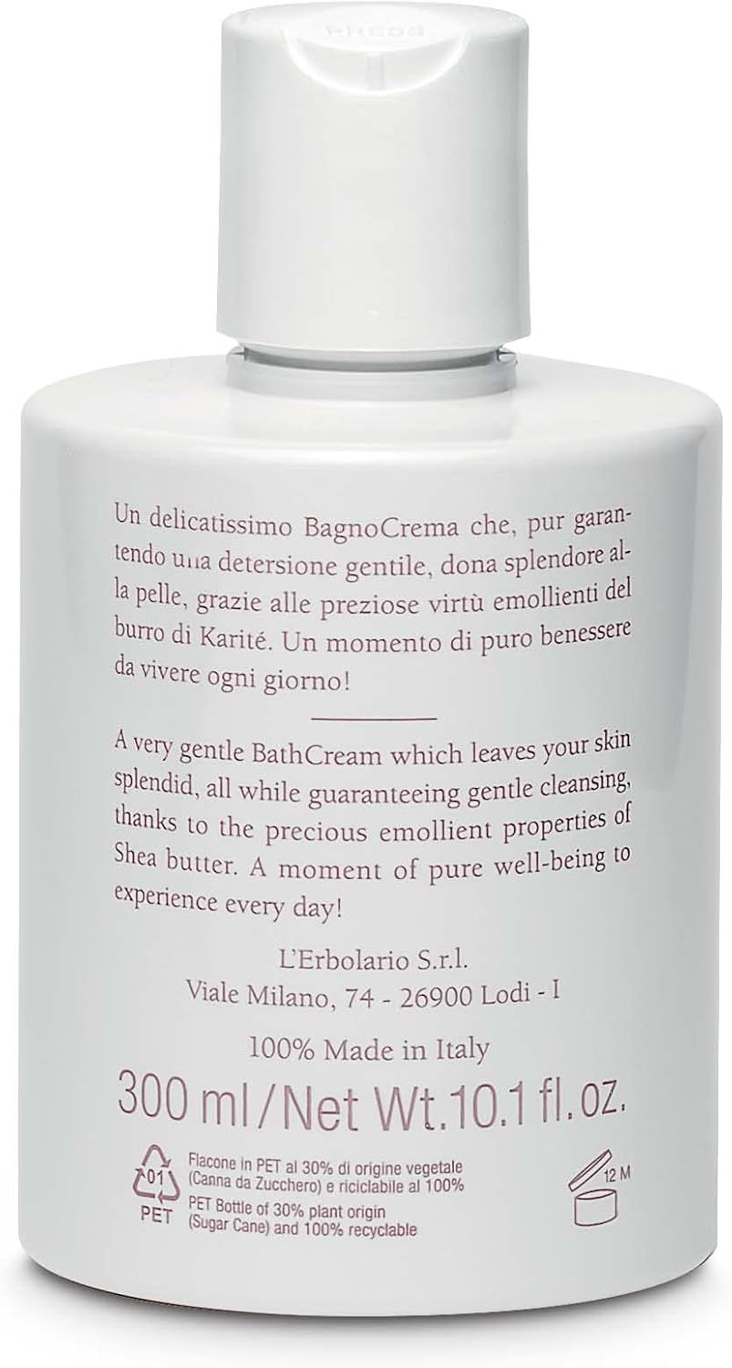 L'Erbolario Karit&eacute; Nourishing Bath/Shower Cream 300 Ml image number 4