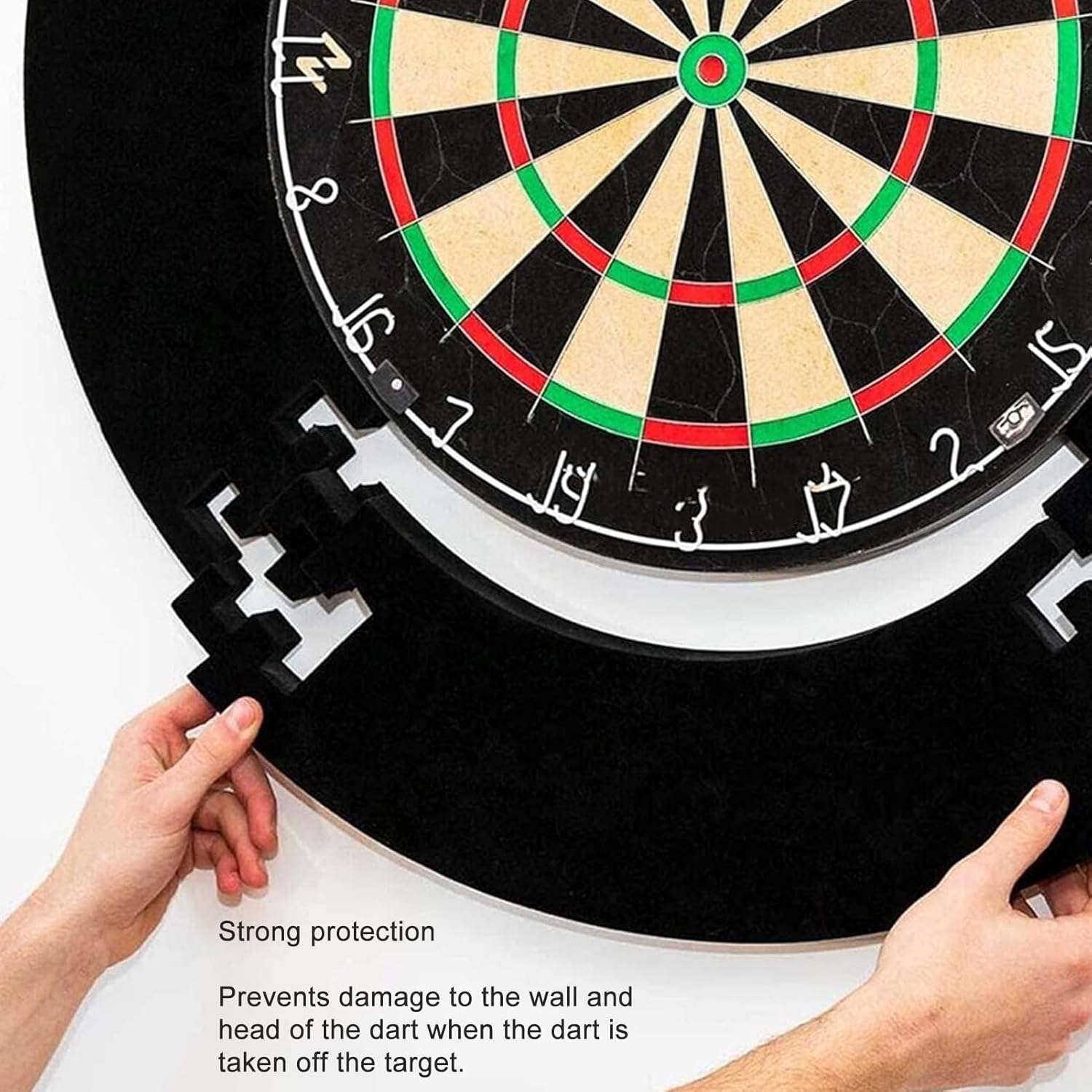 Dartboard Surround, 5PCS EVA Dart Surround Flexible Splicing Dart Board Wall Protector Universal Lightweight Dartboard Backboard Wall Surround for Homes Bars Game Rooms