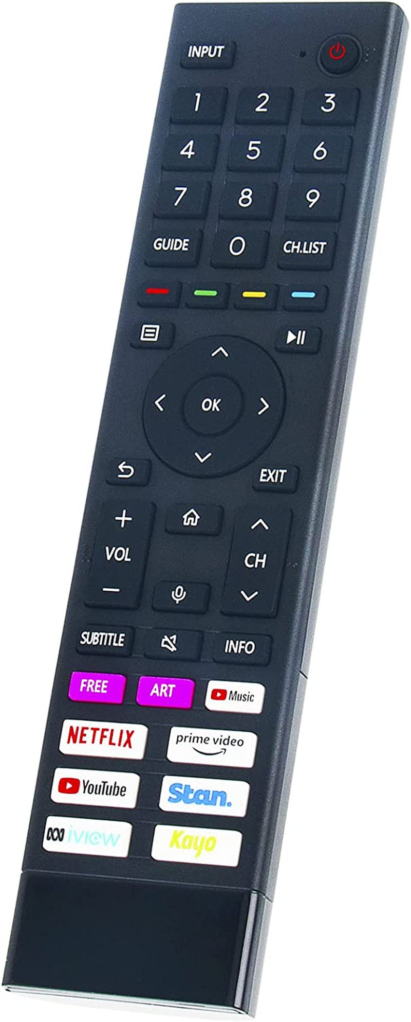 ERF3G80H Replacement Voice Remote Fit for Hisense Android Smart TV U7G Series TV 55U7G 65U7G 75U7G 85U7G A7G Series TV 43A7G 50A7G 55A7G 65A7G 75A7G 85A7G 55U7HAU 65U7HAU 75U7HAU 85U7HAU 98U7HAU image number 1