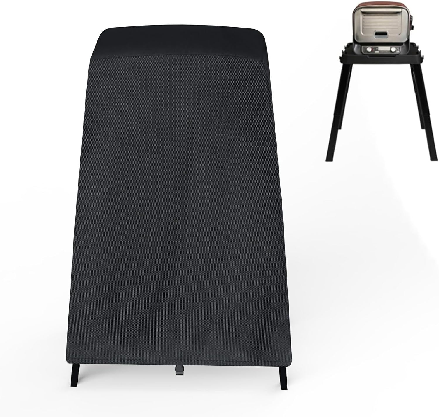 Ninja Woodfire OO101 Series Outdoor Oven Cover on Its Stand Pizza Oven Cover with Bottom Fixing Strap Weather Resistant Pizza Oven Accessories Black image number 1