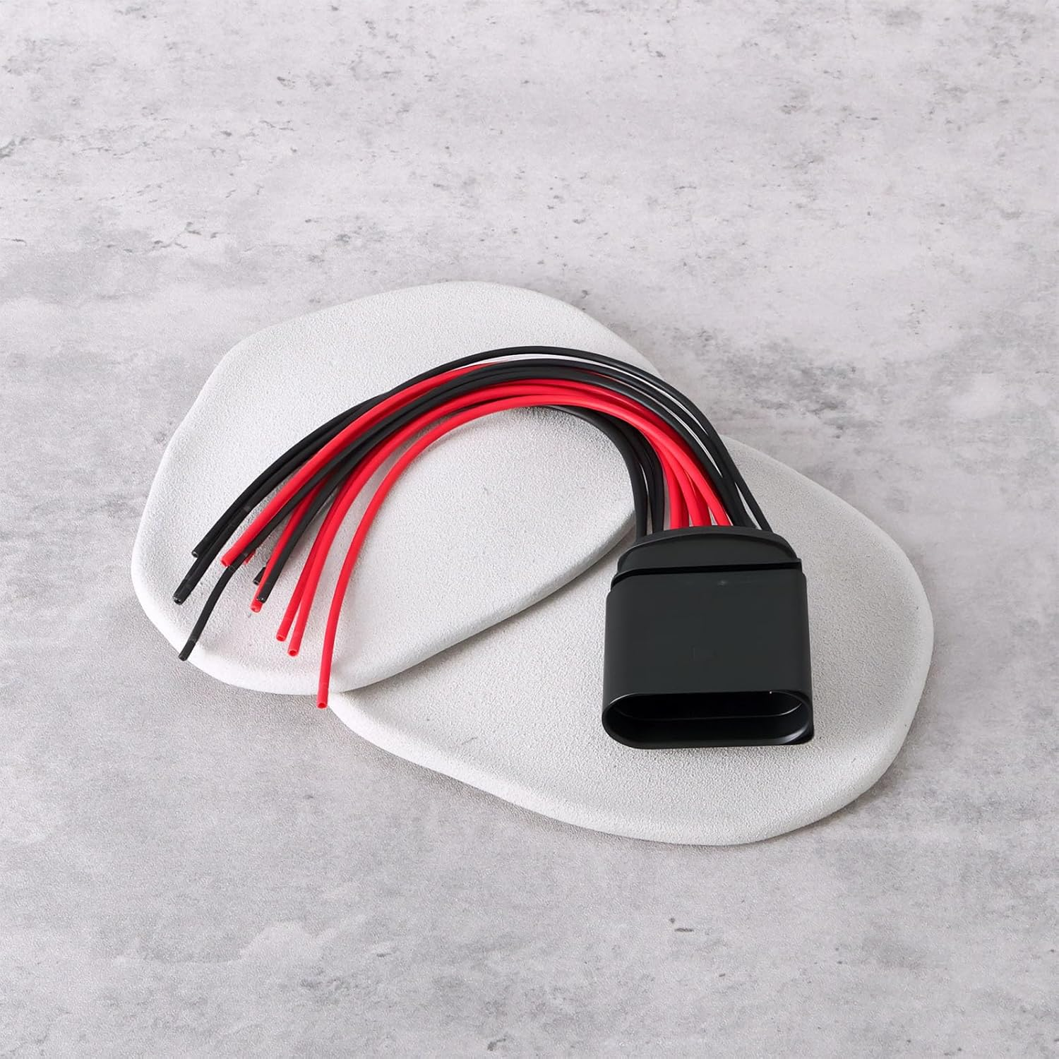 Ecsing 14Pin Headlight Connector Plug Harness 3C0973837 Compatible with Audi Compatible with VW