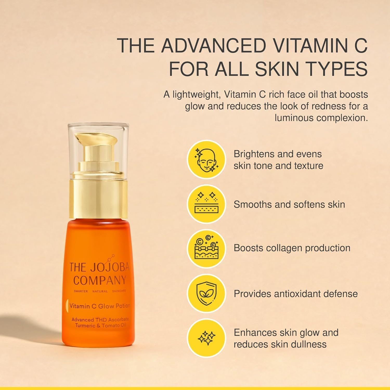 Jojoba Vitamin C Facial Oil 30Ml for Radiance Even Tone & Smooth Texture image number 4