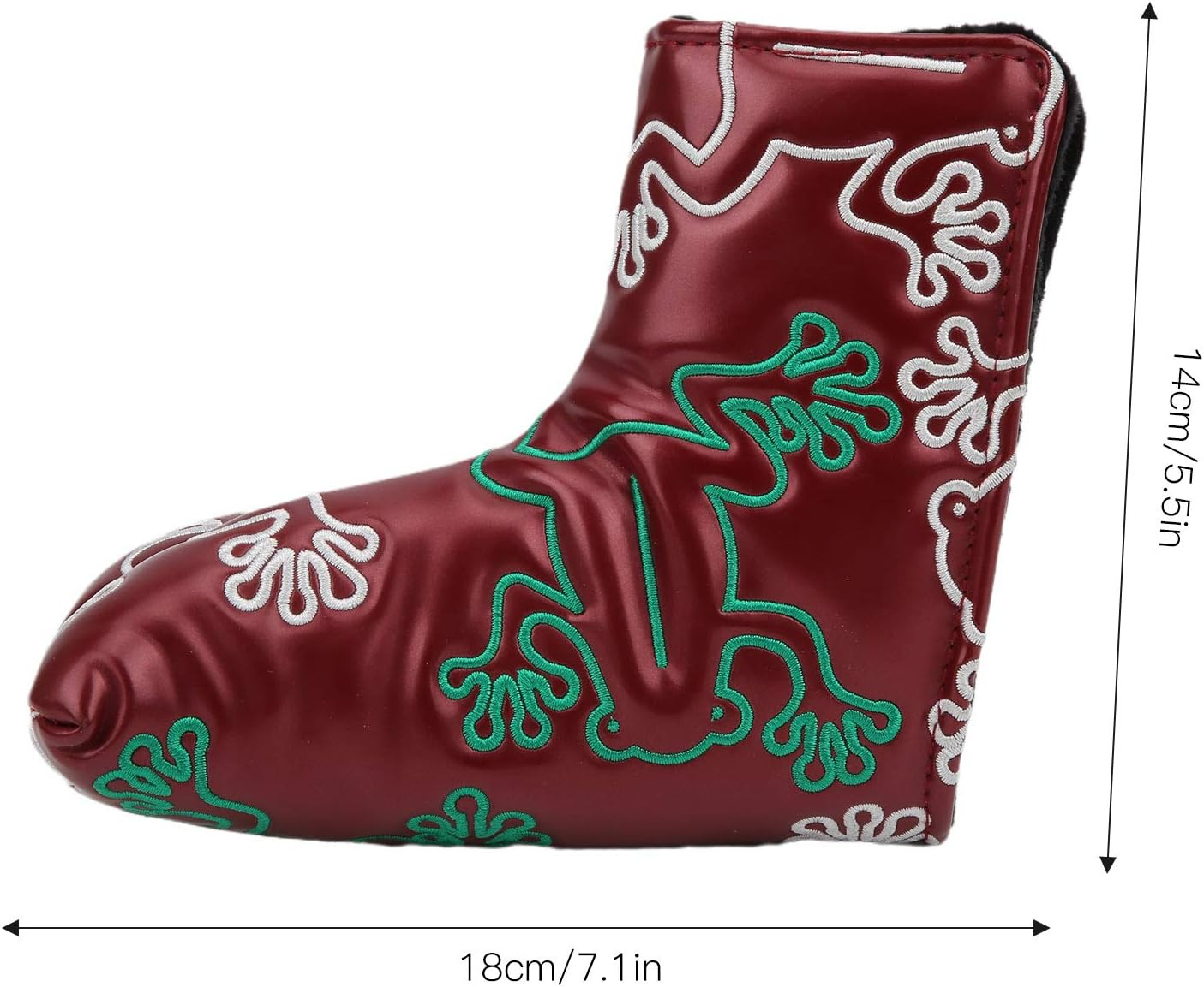 Putter Headcover, with Strong Magnetic Closure, Waterproof Durable Dustproof Easy to Clean Embroidery Putter Headcover, for Home Replacement Golf Travel image number 4