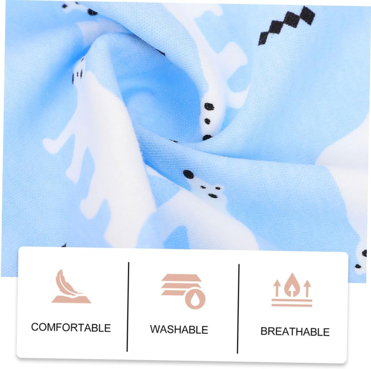 SAFIGLE Newborn Infant Belly Band Cotton Navel Wrap Baby Belly Button Cover Portable Cord Belt for Baby Supplies Autumn Winter 80 Size Arctic Blue image number 7