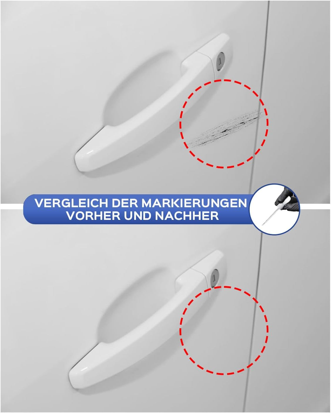 Z40R/40R Snow White Touch up Paint Kit for Vauxhall Exact Match - Touch up Scratches and Chips image number 2