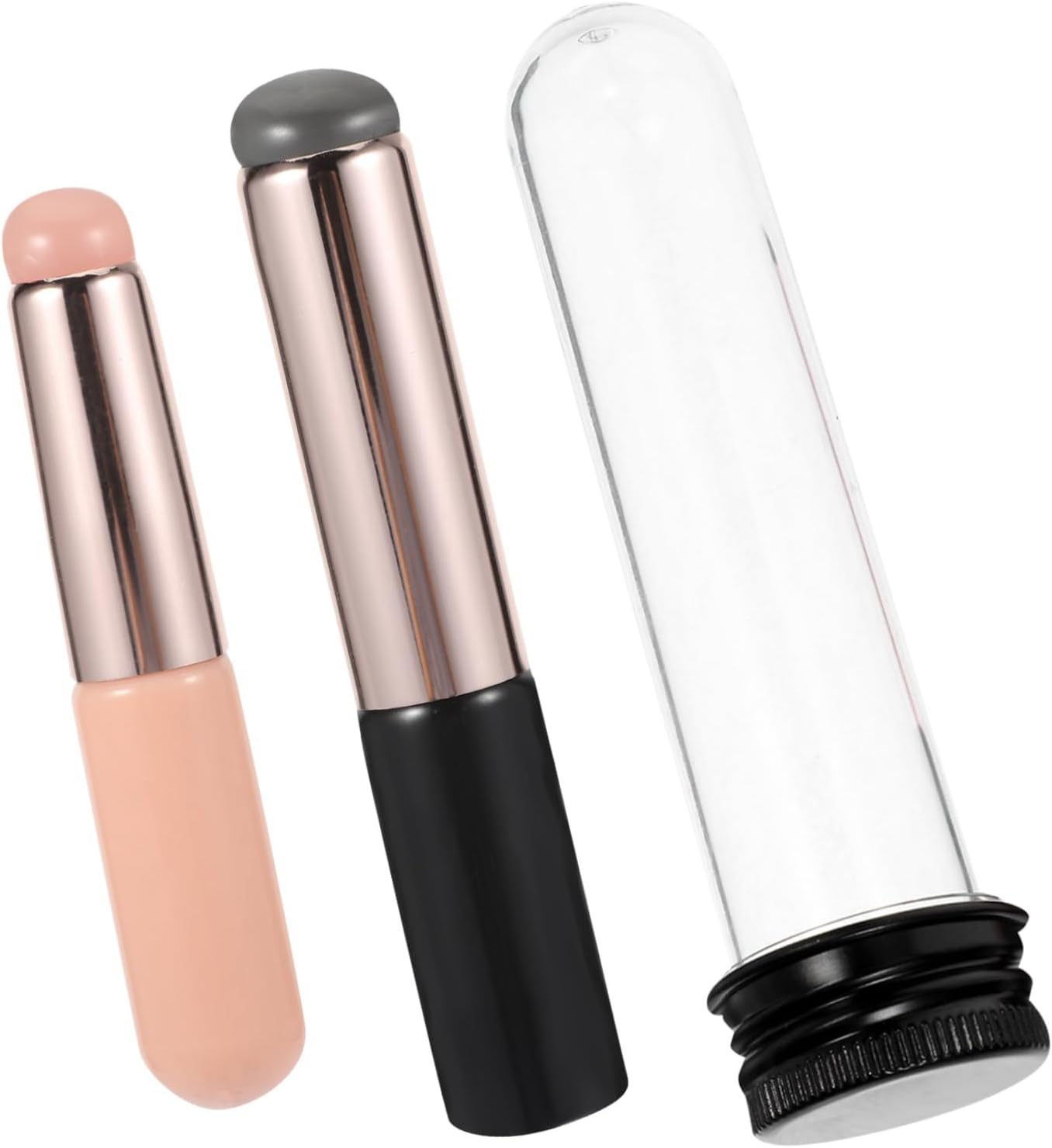 ADOCARN 2Pcs Nail Art Brushes Gradient Glue Tool Silicone Brush for Professional Application image number 3