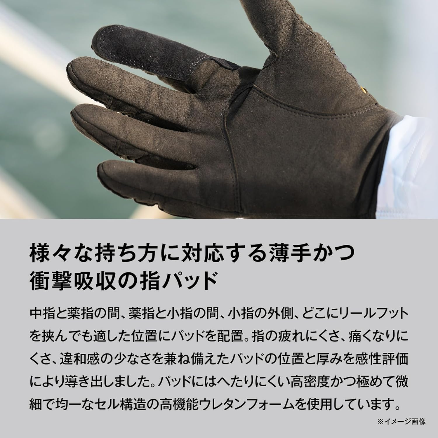 Shimano 05 Oshia Casting Pro Glove GL-062Y Othia Navy M, Osia Navy, M image number 2