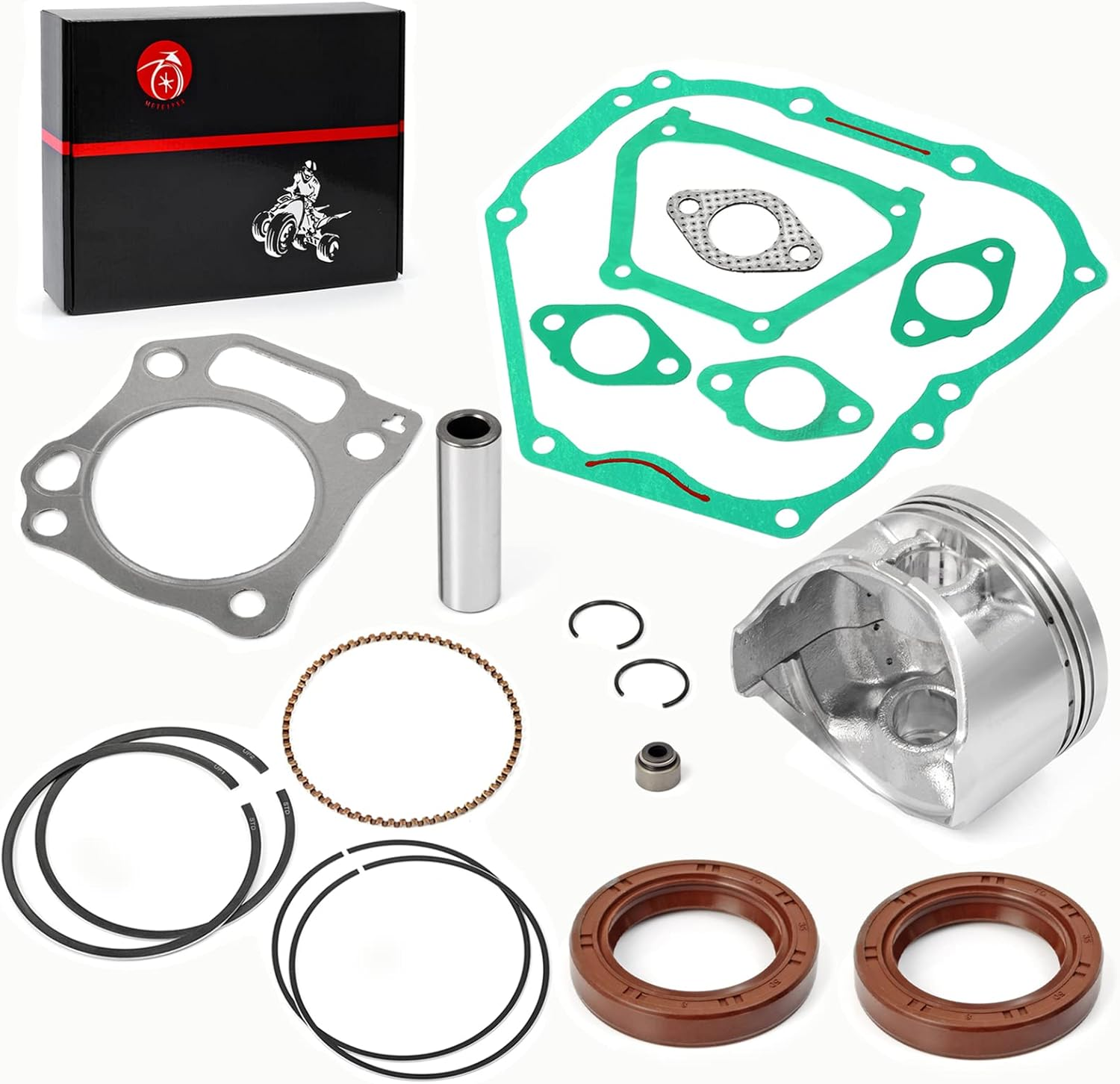 357Cc Engine Rebuild Kit Std Piston & Rings Gaskets Seals for Yamaha G21 G22 G23 G27 G28 2001-2009 YXP700A YXP1000A Pro Hauler 700 1000 2004-2006 YDR-A YTF-1 YTF-2 2007-2018 image number 5