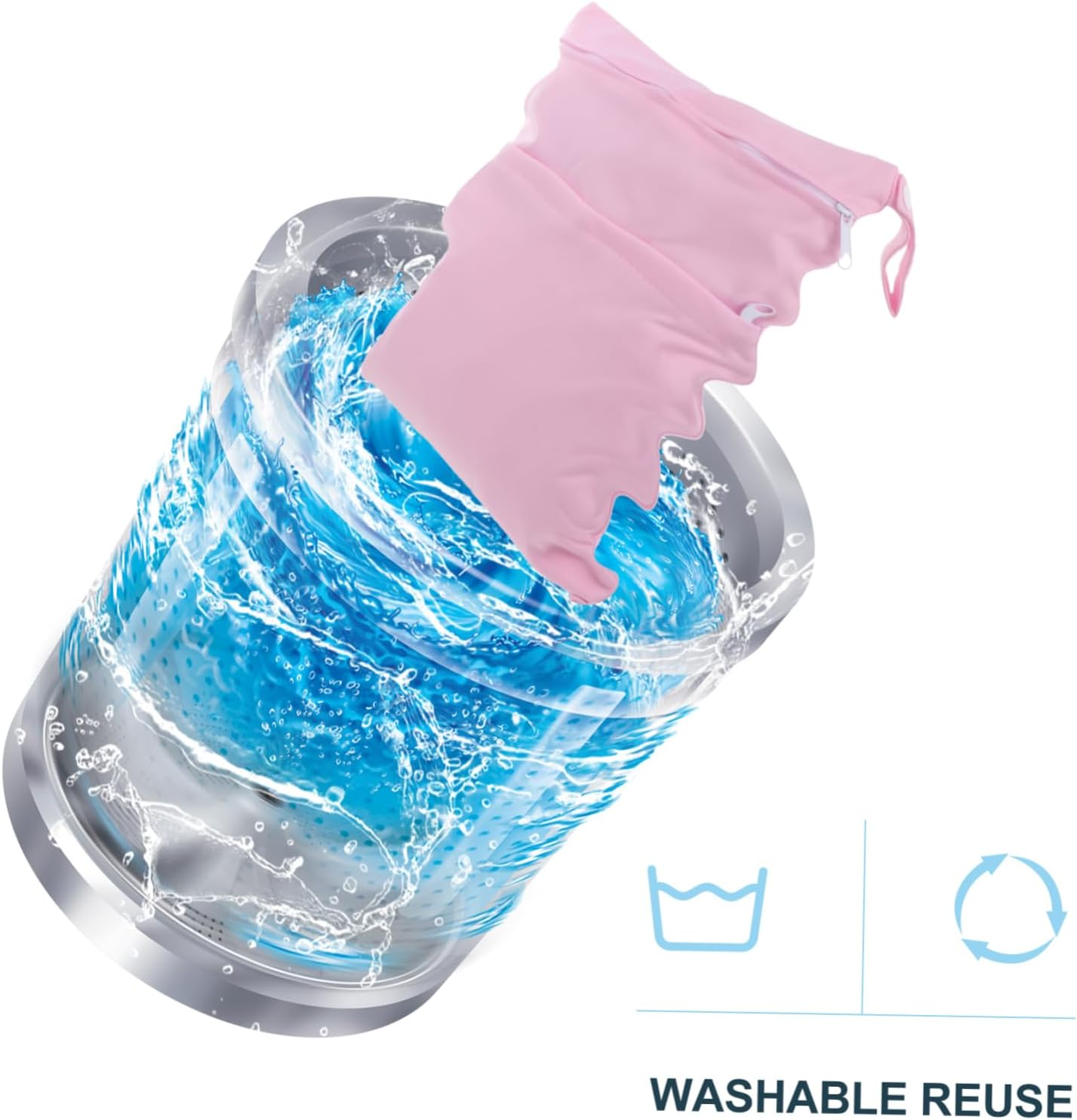 2Pcs Diaper Pouch Bag Diaper Caddy Multipurpose Pouch for Organiser Storage Stylish image number 2