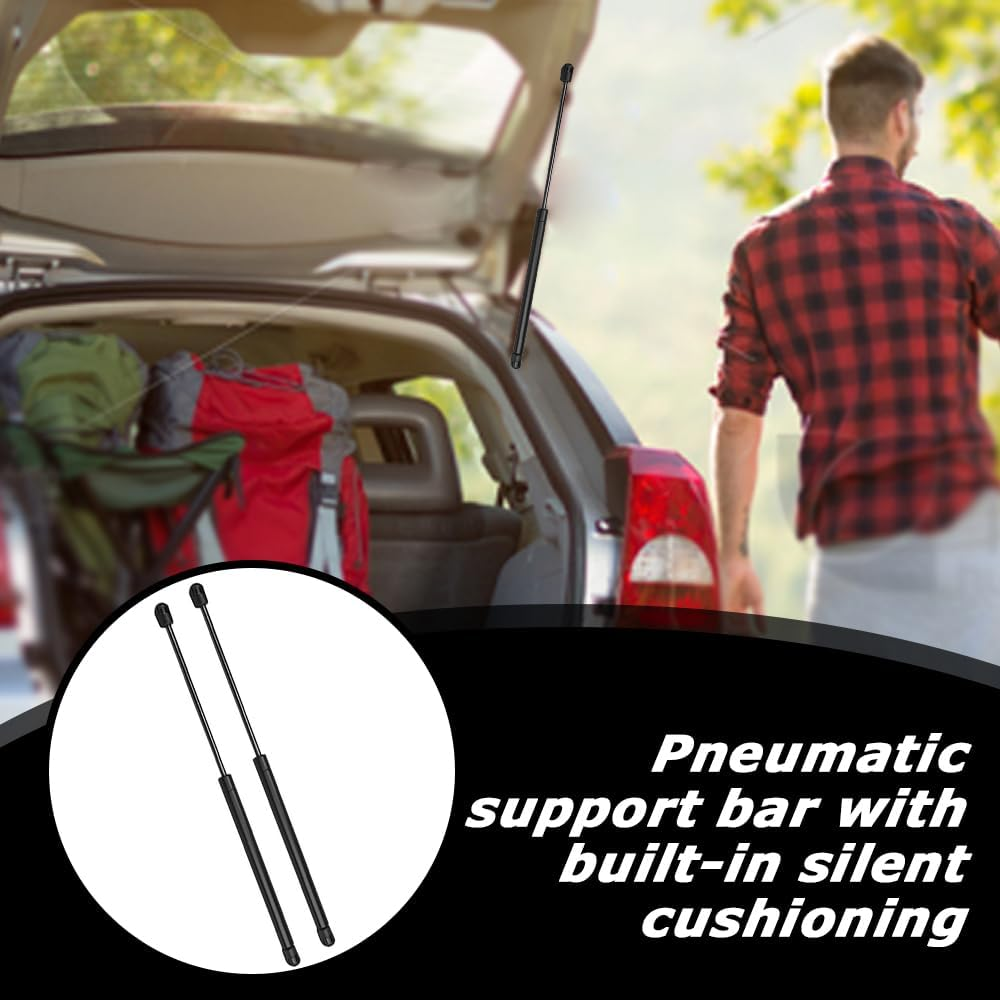 MOTRAIN Tailgate Gas Strut for Suzuki Alto 09-14 Nissan Pixo 09-13, Front Hood Lift Support Shocks, 2 Packages Black image number 4