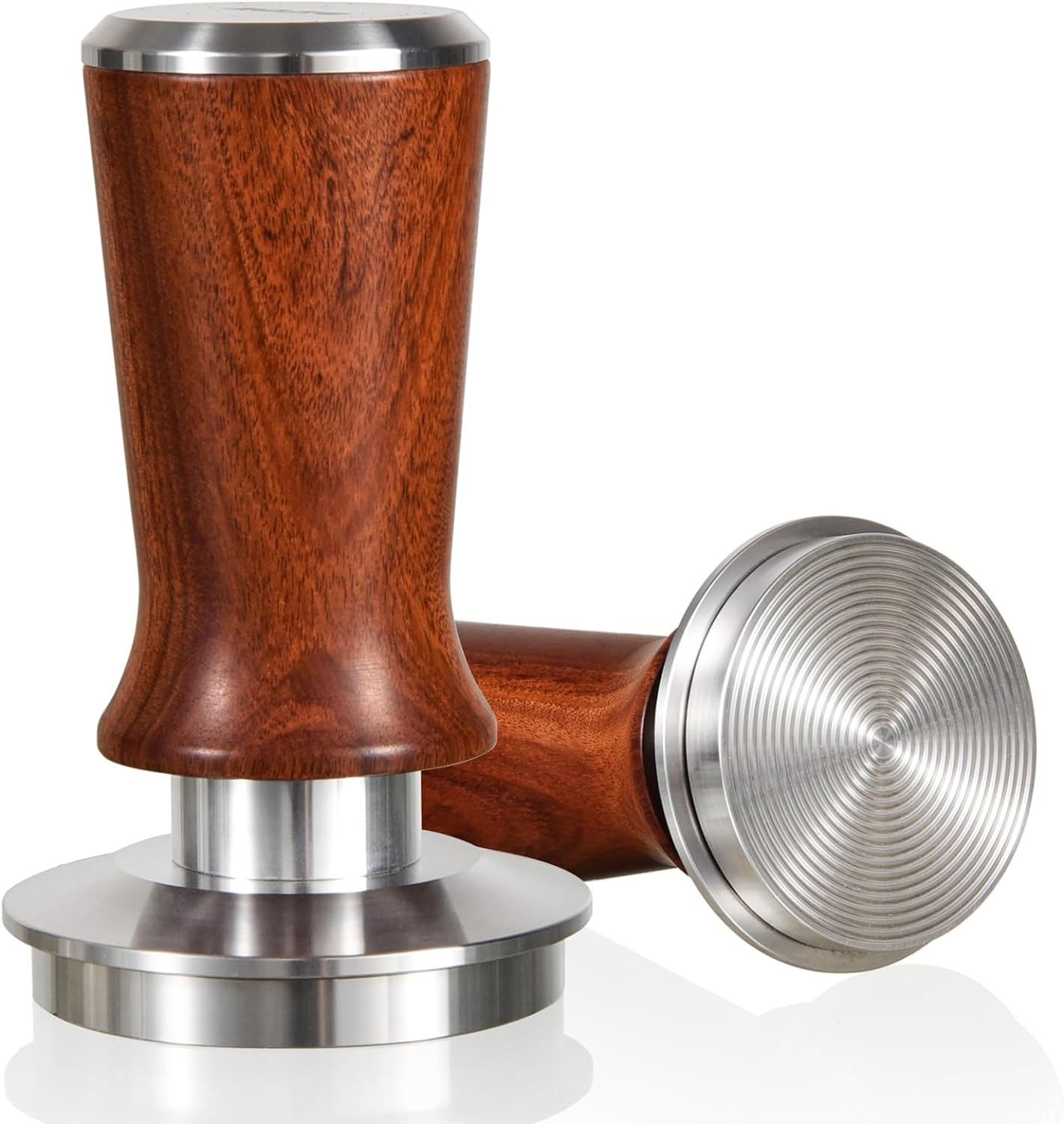 MATOW 58.5Mm Espresso Hand Tamper, Dual Calibrated Spring Loaded Coffee Tamper with Stainless Steel Ripple Base, Pro-Barista 30Lbs Espresso Tamper with Red Rosewood Handle Fits 58Mm Portafilter image number 6